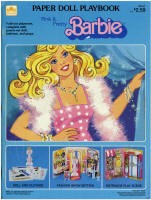 Golden Books 1836-43, Paper Doll Playbook, Pink'n Pretty Barbie, 1992