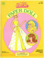 Golden Books 1982-42, Pretty Changes Barbie Paper Doll, 1981