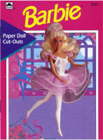 Golden Books 3051, Barbie Paper Doll Cut-Outs, 1993