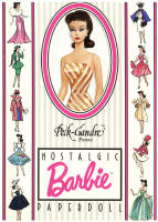 Peck-Gandr Presents, Nostalgic Barbie Paper Doll, No 1 brunette, 1989