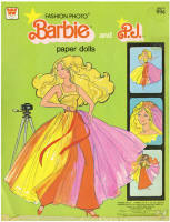 Whitman 1982-32, Fashion Photo Barbie and P.J. Paper Dolls, 1978